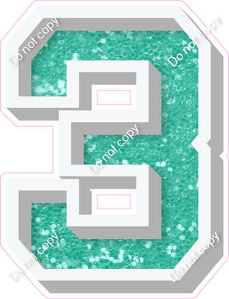 VA 18" Individuals - Mint Sparkle 3