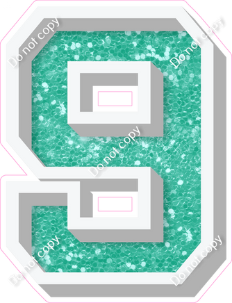 VA 18" Individuals - Mint Sparkle 9