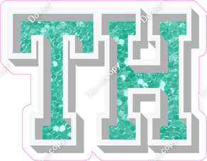 VA 18" Individuals - Mint Sparkle TH