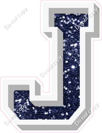 VA 18" Individuals - Navy Blue Sparkle J