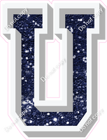 VA 18" Individuals - Navy Blue Sparkle U