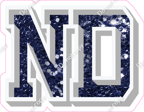VA 18" Individuals - Navy Blue Sparkle ND