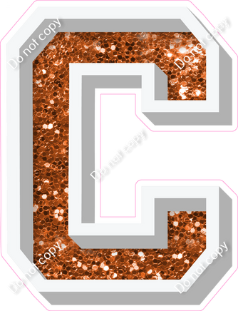 VA 18" Individuals - Orange Sparkle C