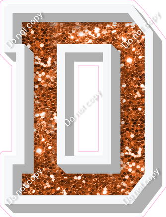 VA 18" Individuals - Orange Sparkle D