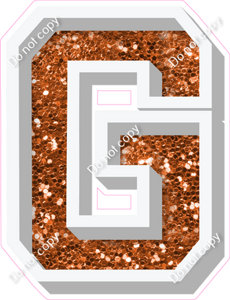 VA 18" Individuals - Orange Sparkle G