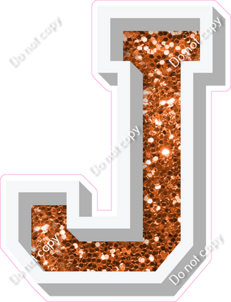 VA 18" Individuals - Orange Sparkle J