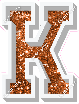 VA 18" Individuals - Orange Sparkle K