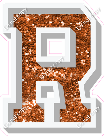 VA 18" Individuals - Orange Sparkle R
