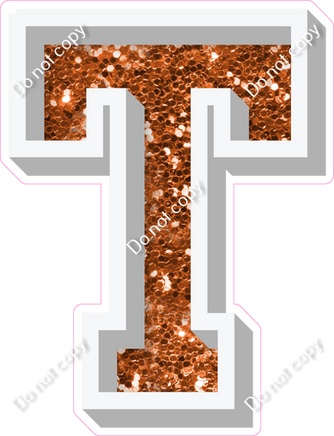 VA 18" Individuals - Orange Sparkle T