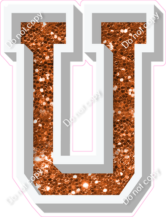 VA 18" Individuals - Orange Sparkle U