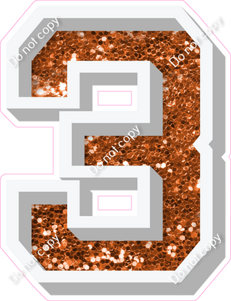 VA 18" Individuals - Orange Sparkle 3