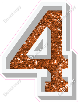 VA 18" Individuals - Orange Sparkle 4