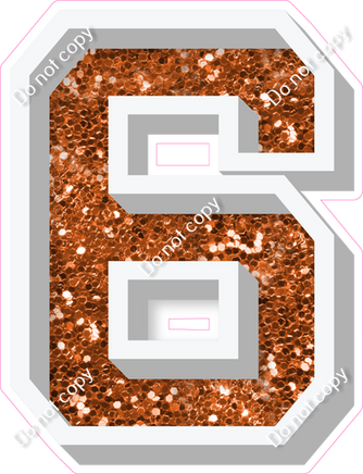 VA 18" Individuals - Orange Sparkle 6
