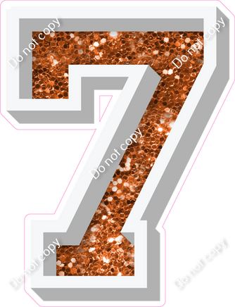 VA 18" Individuals - Orange Sparkle 7