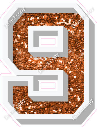 VA 18" Individuals - Orange Sparkle 9