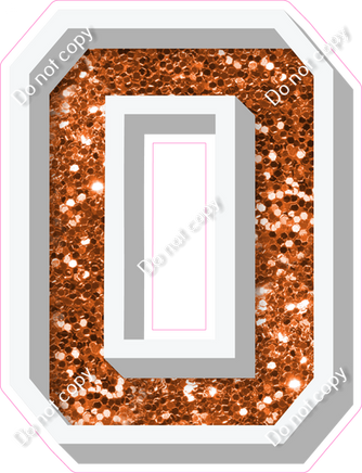 VA 18" Individuals - Orange Sparkle