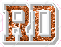 VA 18" Individuals - Orange Sparkle RD