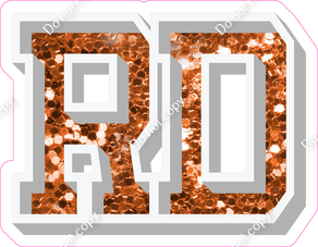 VA 18" Individuals - Orange Sparkle RD