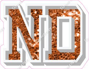 VA 18" Individuals - Orange Sparkle ND