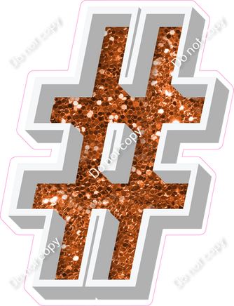 VA 18" Individuals - Orange Sparkle #