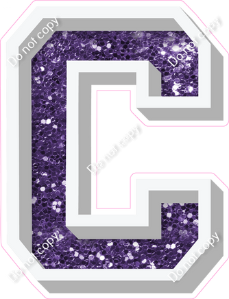 VA 18" Individuals - Purple Sparkle C