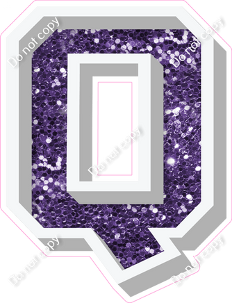 VA 18" Individuals - Purple Sparkle Q