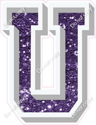 VA 18" Individuals - Purple Sparkle U