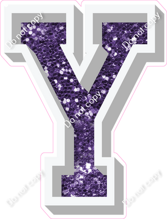 VA 18" Individuals - Purple Sparkle Y