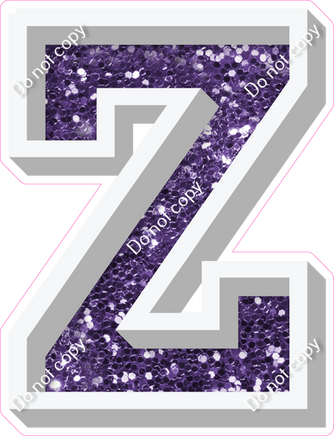 VA 18" Individuals - Purple Sparkle Z