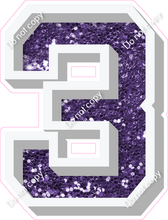 VA 18" Individuals - Purple Sparkle 3