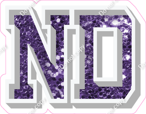 VA 18" Individuals - Purple Sparkle ND