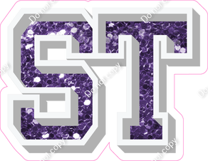 VA 18" Individuals - Purple Sparkle ST