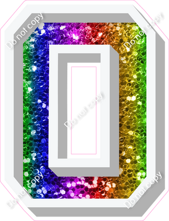 VA 18" Individuals - Rainbow Sparkle O