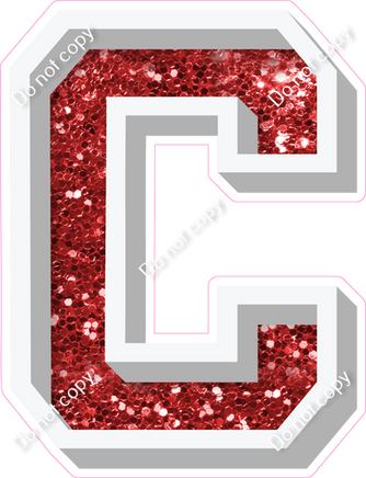 VA 18" Individuals - Red Sparkle C