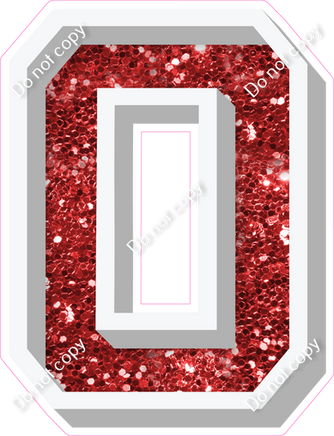 VA 18" Individuals - Red Sparkle O