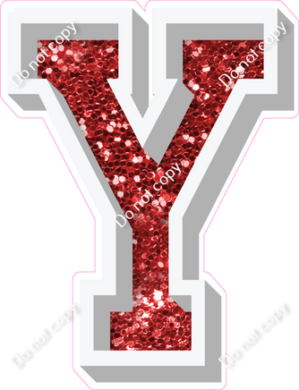 VA 18" Individuals - Red Sparkle Y