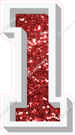 VA 18" Individuals - Red Sparkle 1