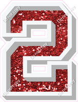 VA 18" Individuals - Red Sparkle 2