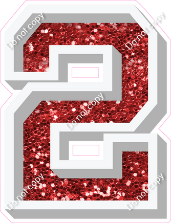 VA 18" Individuals - Red Sparkle 2