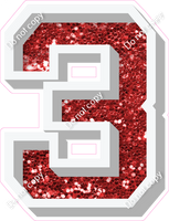 VA 18" Individuals - Red Sparkle 3