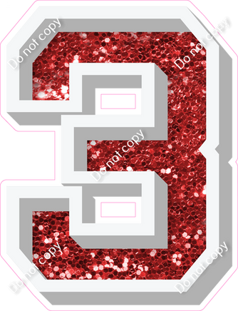 VA 18" Individuals - Red Sparkle 3
