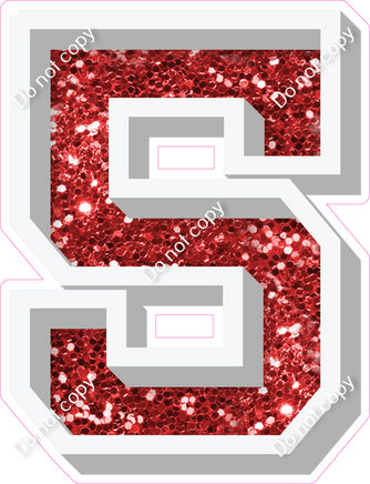 VA 18" Individuals - Red Sparkle 5