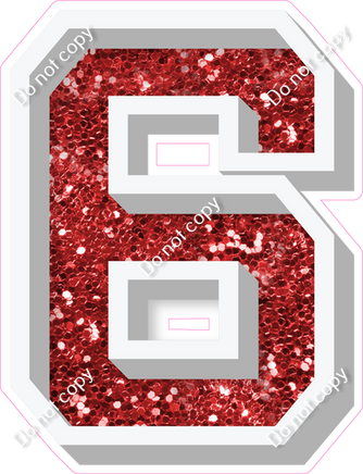 VA 18" Individuals - Red Sparkle 6