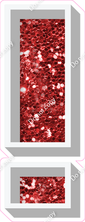 VA 18" Individuals - Red Sparkle !
