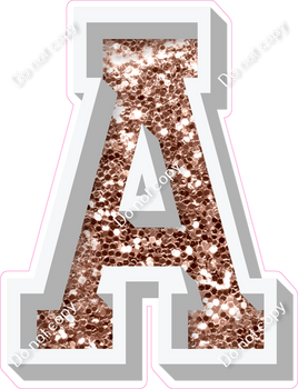 VA 18" Individuals - Rose Gold Sparkle A