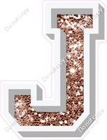 VA 18" Individuals - Rose Gold Sparkle J