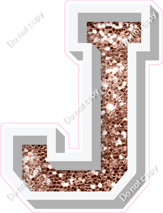 VA 18" Individuals - Rose Gold Sparkle J