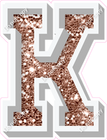 VA 18" Individuals - Rose Gold Sparkle K