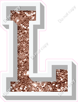 VA 18" Individuals - Rose Gold Sparkle L