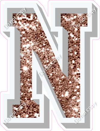 VA 18" Individuals - Rose Gold Sparkle N